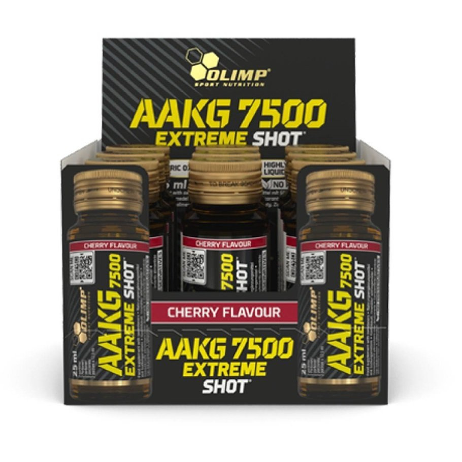 Olimp Nutrition AAKG 7500 Extreme Shot Przedtreningówka w Płynie z Argininą na Pompę Mięśniową 9 x 25 ml