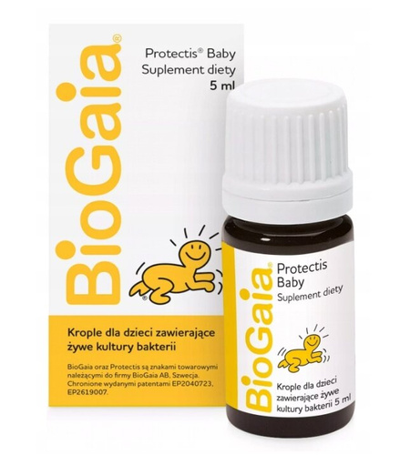 BioGaia Probiotyczne Krople dla Dzieci Odbudowa Flory Bakteryjnej 5ml Best Before 02.05.26