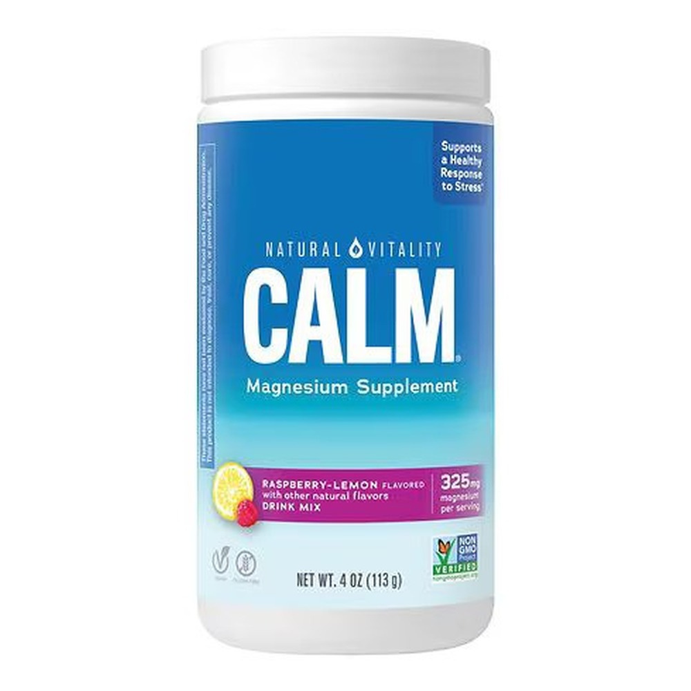 Natural Vitality Calm Magnesium Powder Raspberry Lemon for Stress ...