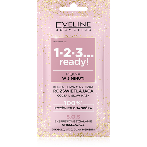 Eveline 1,2,3...Ready! Koktajlowa Maseczka Rozświetlająca 8ml
