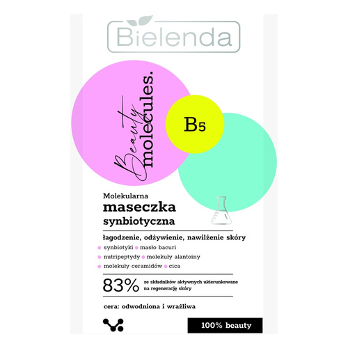 Bielenda Beauty Molecules Molekularna Synbiotyczna Maseczka dla Skóry Odwodnionej i Wrażliwej 8g