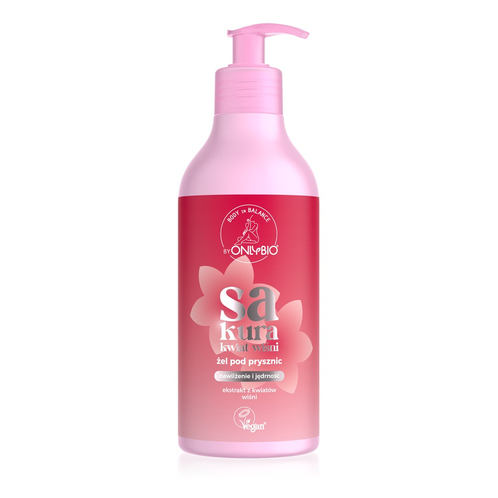 OnlyBio Body in Balance Żel pod Prysznic Sakura Kwiat Wiśni 400ml