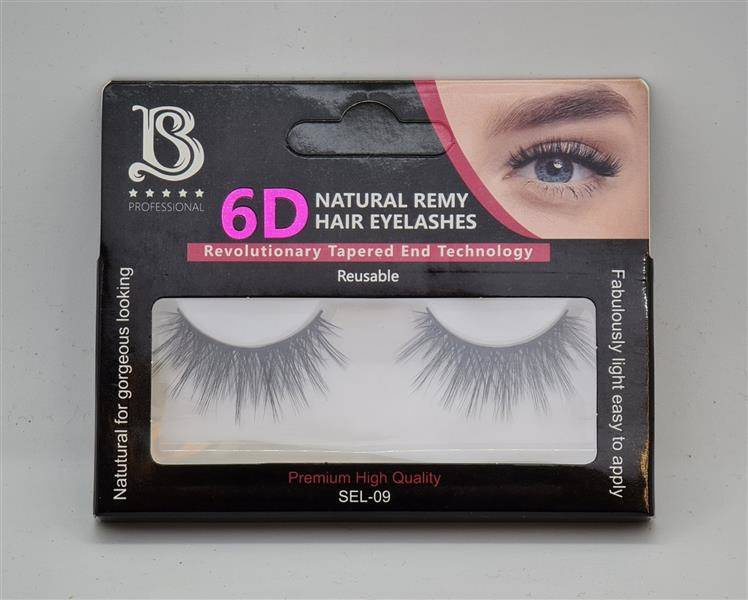 Star Beauty Professional Natural Eyelashes 6D Full Volume Soft Reusable SEL09