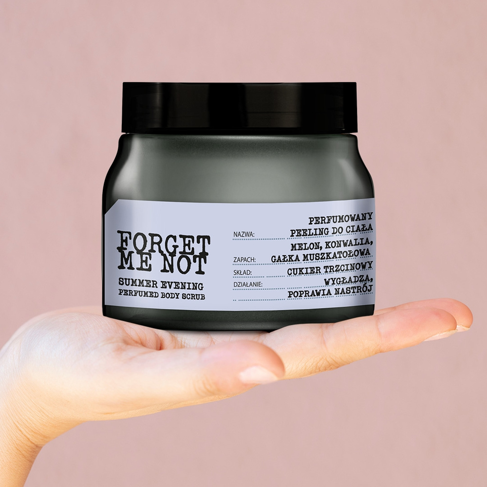 Farmona Forget Me Not Summer Evening Perfumed Body Scrub with Cane Sugar and Golden Pearl 270g