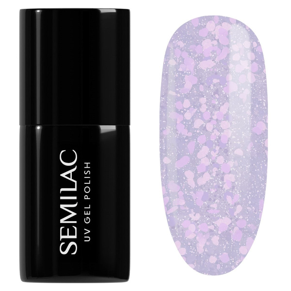 Semilac Crushed Ice Hybrid Gel Polish 492 Icy Lavender Bliss 7ml