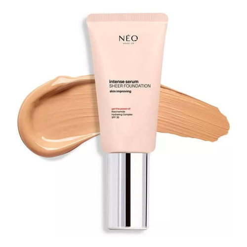 Neo Makeup Intense Serum Sheer SPF 30 Nawilżający Podkład Nr 03 Natural z Efektem Glass Skin 30ml  