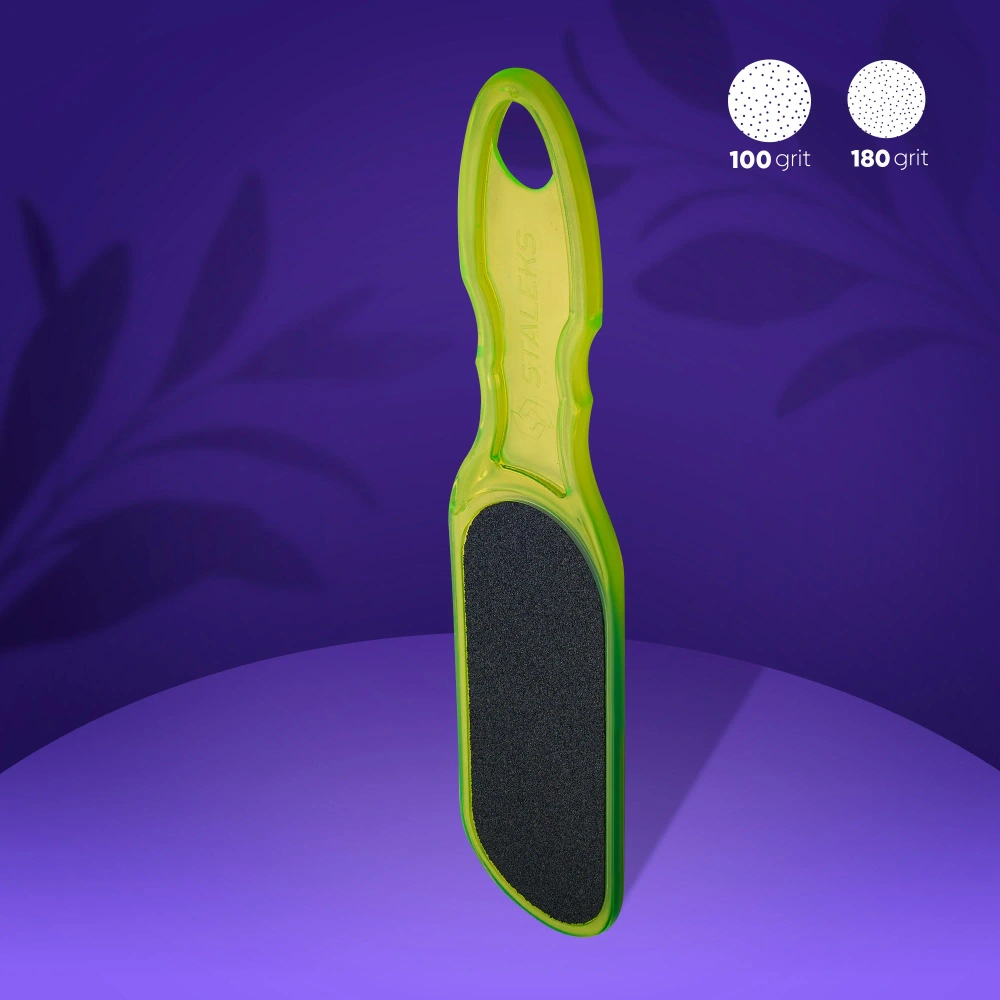 Staleks Classic Plastic Foot File Classic 10 Type 1 Dual Pedicure Tool Grid 100/180 1PC