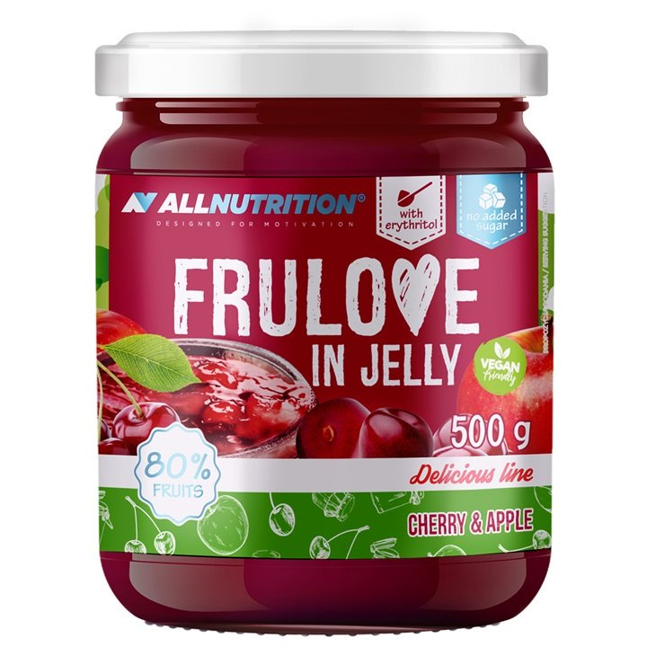 Allnutrition Delicious Line Frulove In Jelly Cherry & Apple Owoce w Żelu 500g