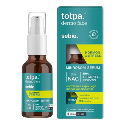 Tołpa dermo face sebio. hormon&stress mikrosom-serum, 30ml