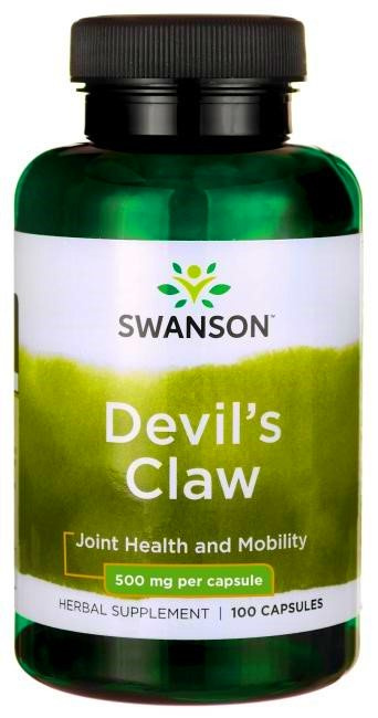 Swanson Devil's Claw 500mg Czarci Pazur Wspiera Układ Kostno-Stawowy 100 Kapsułek
