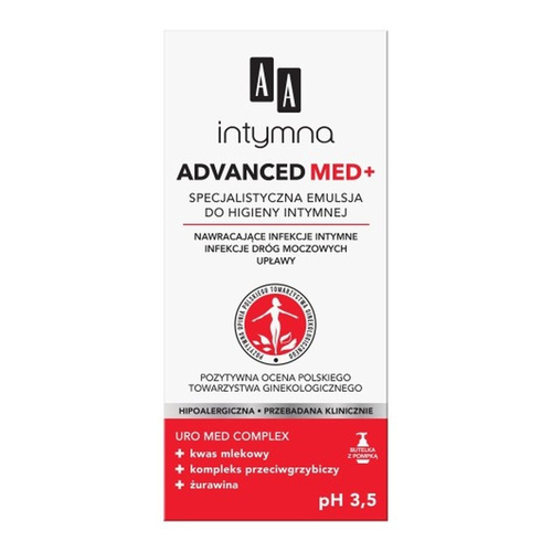 AA Intymna Med Advanced pH 3,5 Specjalistyczna Emulsja do Higieny Intymnej 300ml