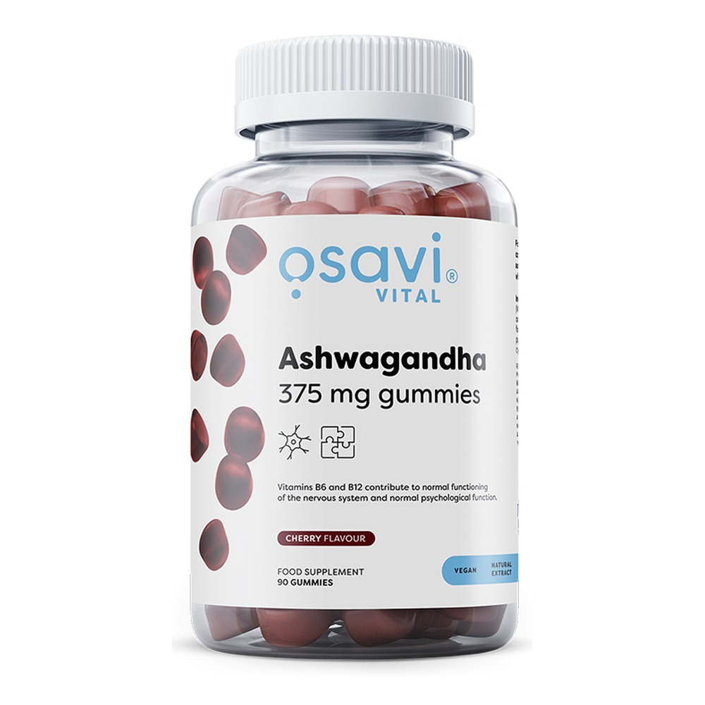 Osavi Ashwagandha 375mg Gummies for Stress Relief and Wellbeing 90 Gummies
