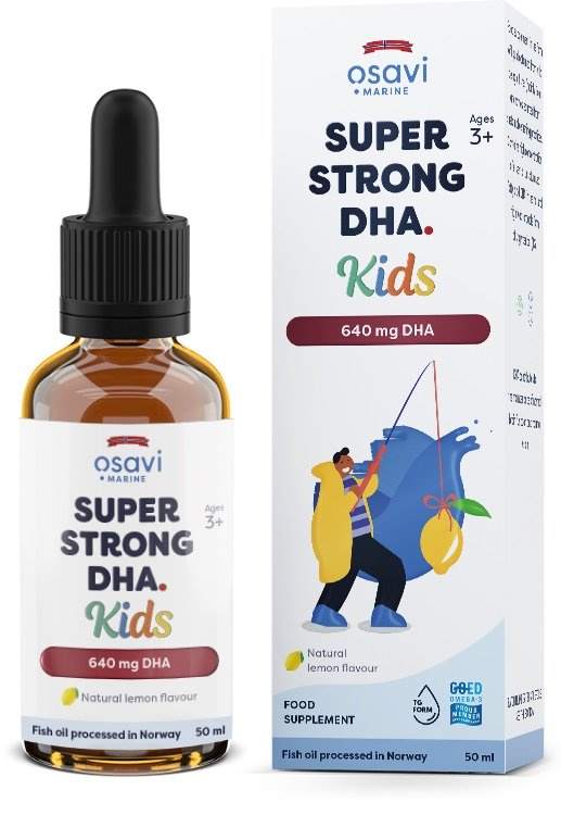 Osavi Super Strong DHA Kids 640mg DHA dla Dzieci Cytrynowy 50ml