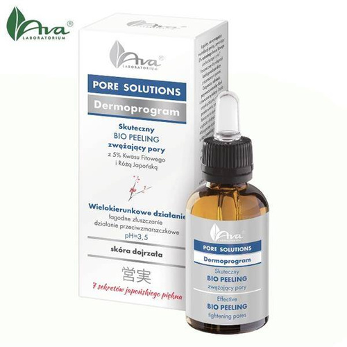 AVA PORE SOLUTIONS Face peeling with Japanese Rose and Phytic Acid (5%), 30ml