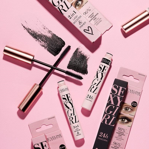 Eveline Sexy Girl 2in1 Lash Booster Primer Wzmacniająca Odżywka i Baza do Rzęs 2w1 10ml