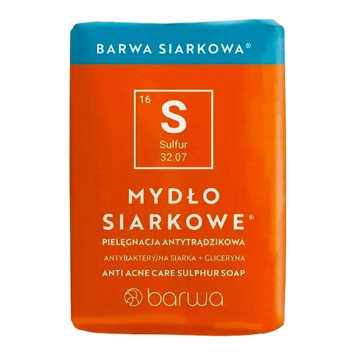 Barwa Siarkowa Moc Mydło Specjalne Siarkowe Antybakteryjne 100g