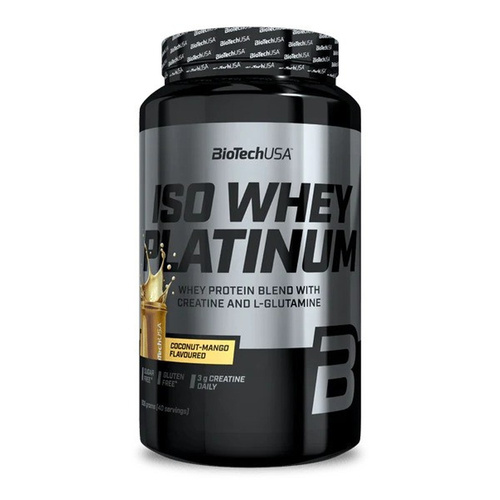 BioTechUSA Iso Whey Platinum Whey Protein Blend Coconut-Mango 908g