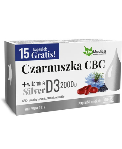EkaMedica Black Cumin CBC Silver 75 Capsules Best Before 31.10.26