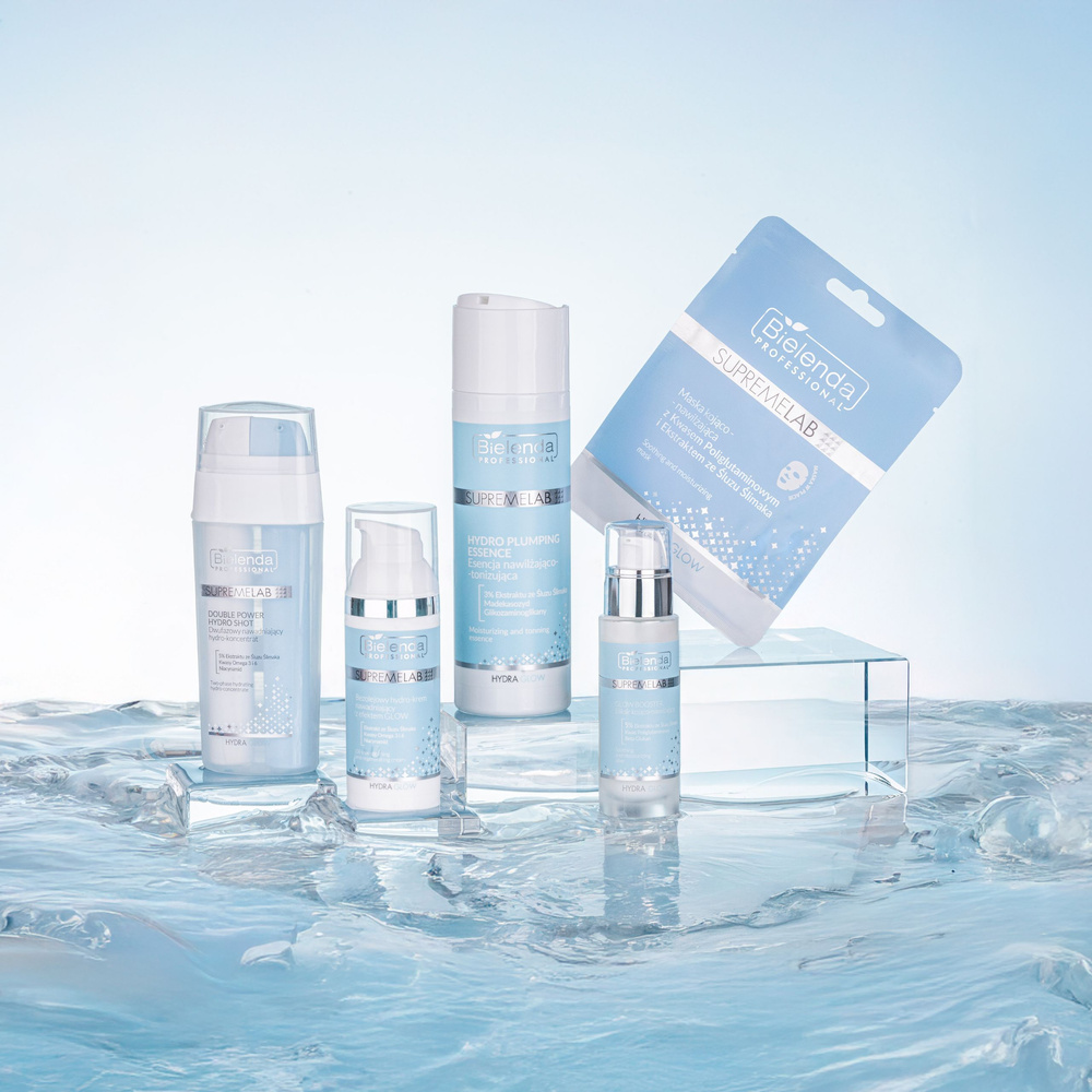 Bielenda Professional Supremelab Two-Phase Hydrating Hydro-Concentrate with Snail Slime Extract for Dry and Tired Skin 30ml