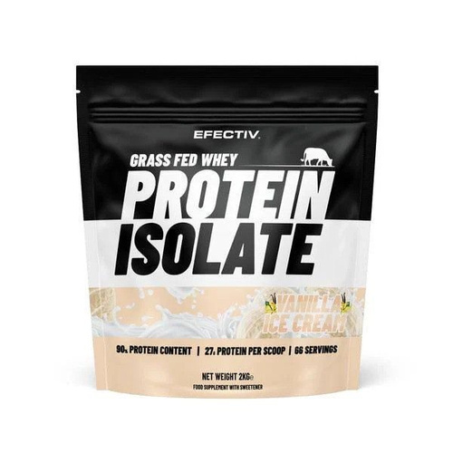 Efectiv Nutrition Grass Fed Whey Protein Isolate Izolat Białka Serwatkowego Waniliowe Lody 2000g