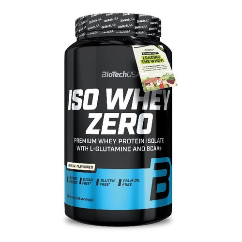 BioTechUSA Iso Whey Zero Izolat Białka Serwatkowego dla Wsparcia Mięśni Waniliowy 908g