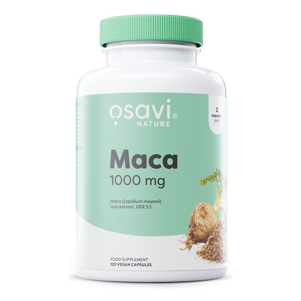 Osavi Maca 1000mg Na Sprawność Seksualną i Witalność 120 Wegańskich Kapsułek