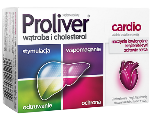 Proliver Cardio Supports Liver Functions Digestion Choline 30 Tablets
