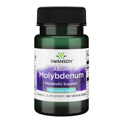 Swanson Albion Molybdenum 400mcg 60 Vcapsules