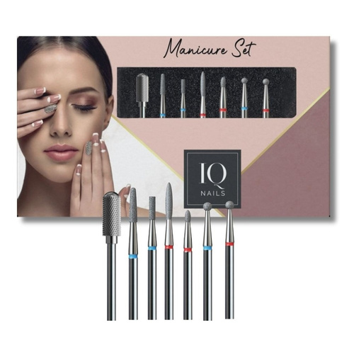 IQ Nails MANI 5 Pro Diamond Nail Drill Bit Set 7pcs