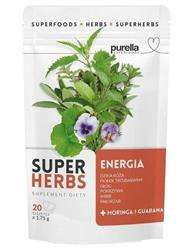 Purella Superfoods Super Herbs Herbal Infusion Energy with Moringa and Guarana 20x1.75g Best Before 31.10.25
