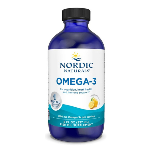 Nordic Naturals Omega-3 1560mg Immunity & Heart Health Support Lemon 237ml