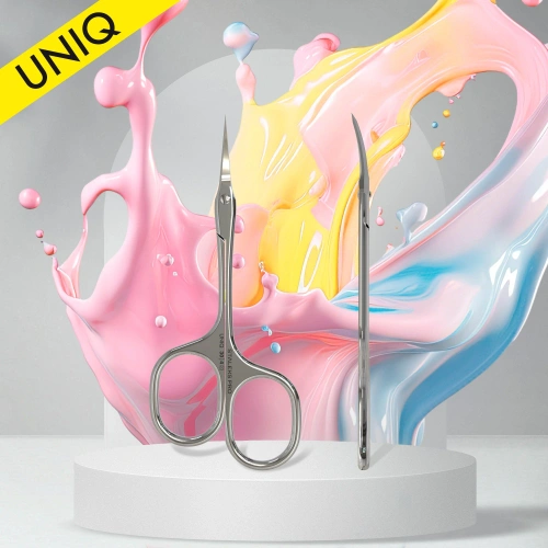 Staleks Pro Uniq 30 Type 4 Asymmetric Cuticle Scissors For Professional Manicure 1pc