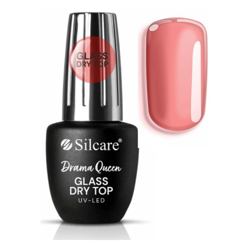 Silcare Glass Dry Top półtransparentny top hybrydowy Drama Queen 9ml