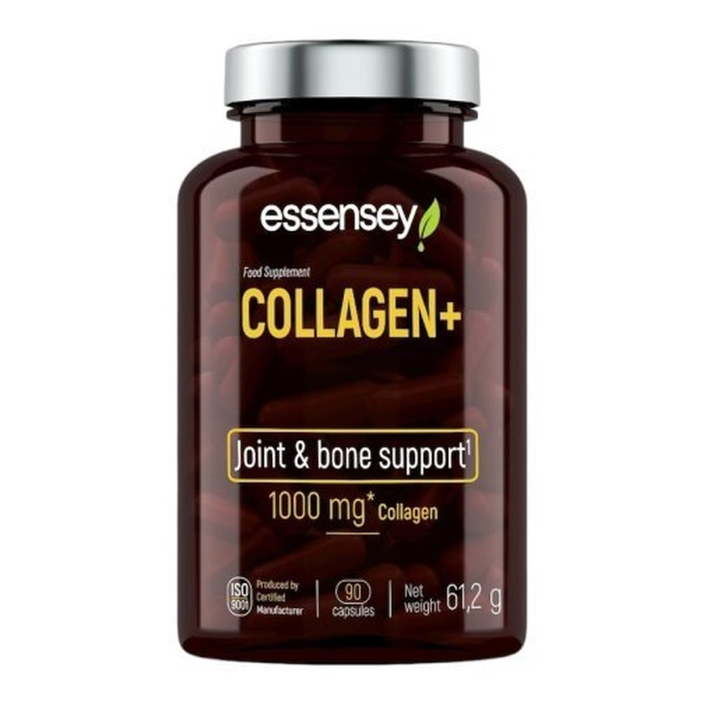 Essensey Collagen+ Hydrolyzed Collagen with Vitamin C For Joints Bones and Skin 90 Capsules