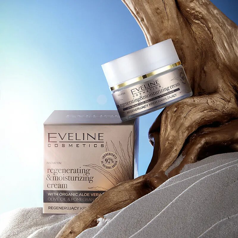 Eveline Organic Gold Regenerating and Moisturizing Cream with Organic Aloe  Vera 50ml | Skin care \ Face \ Face creams SKIN CARE PROMO | Online Shop  Taniekosmetyki.co.uk