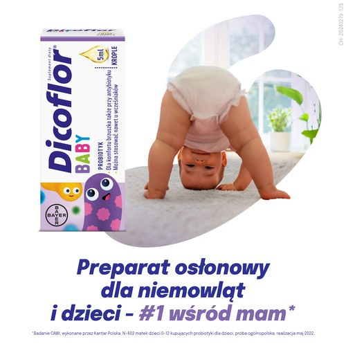 Dicoflor Baby Krople dla Prawidłowej Mikroflory Jelitowej Dzieci 5ml