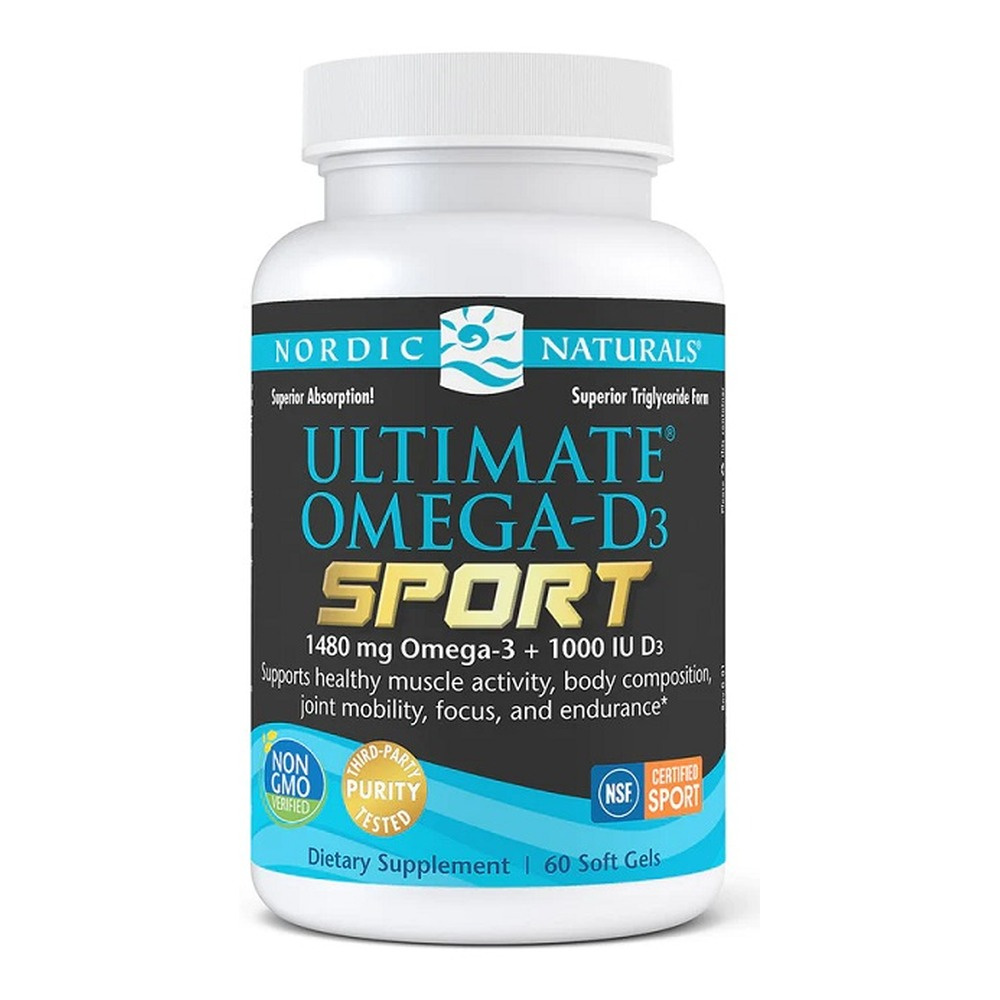 Ultimate Omega-D3 Sport, 1480mg Lemon - 60 softgels