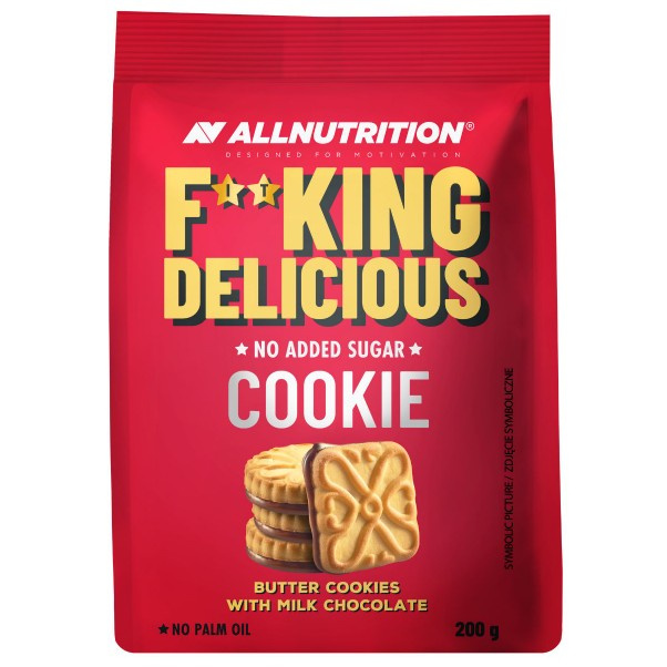 Allnutrition Fitking Delicious Cookie Butter Cookies with Milk Chocolate 200g