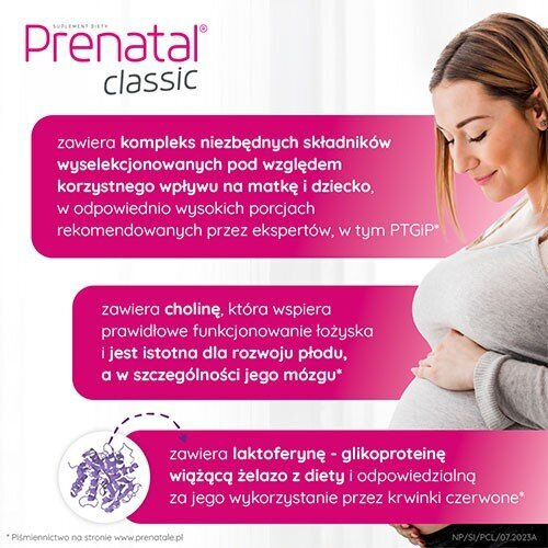 Prenatal Classic Lactoferrin for Pregnant Women 90 Tablets Best Before 31.03.26