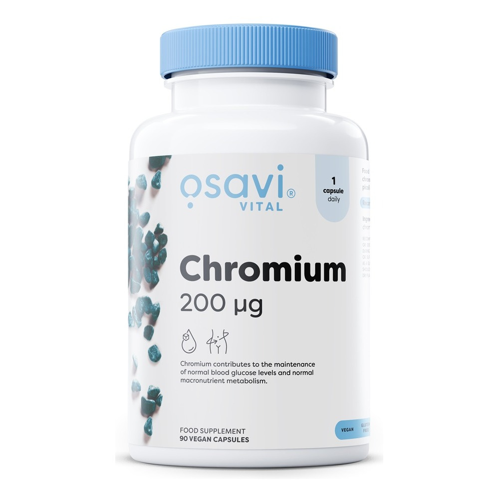 Osavi Chromium 200mcg for Blood Sugar Support and Metabolism 90 Vegan Caps