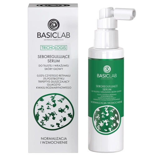 BasicLab Seboregulating Serum for Oily and Sensitive Scalp 100ml
