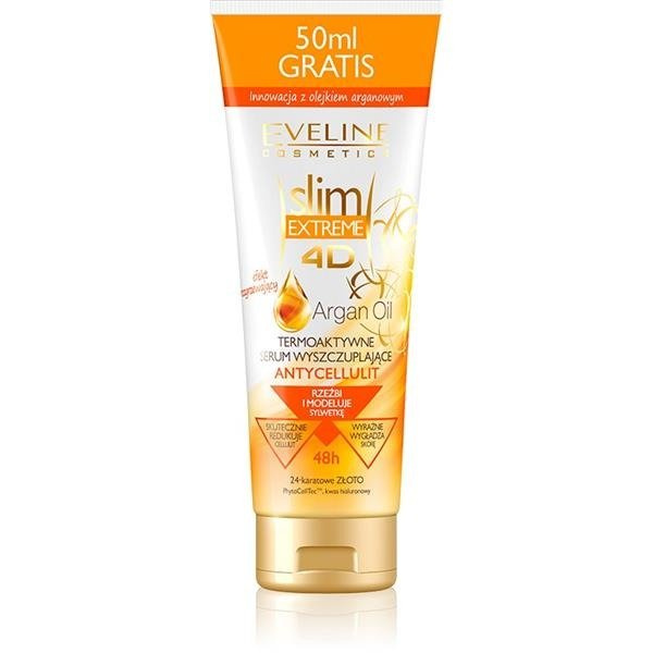 EVELINE 4D slim argan thermoactive, slimming serum, reduces cellulite 250ml