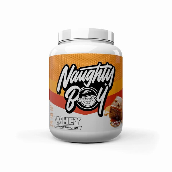 Naughty Boy Advanced Whey Protein Powder Sticky Toffee Pudding for Muscle Support 2010g