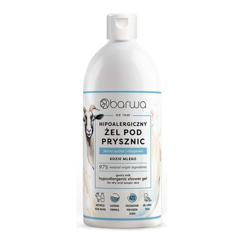 Barwa Hipoalergiczny Żel Pod Prysznic Kozie Mleko 400ml