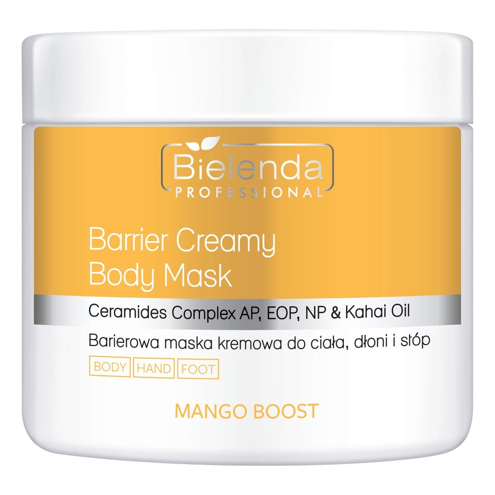 Bielenda Professional Mango Boost Barrier Creamy Body Mask for Body Hands and Feet 600g