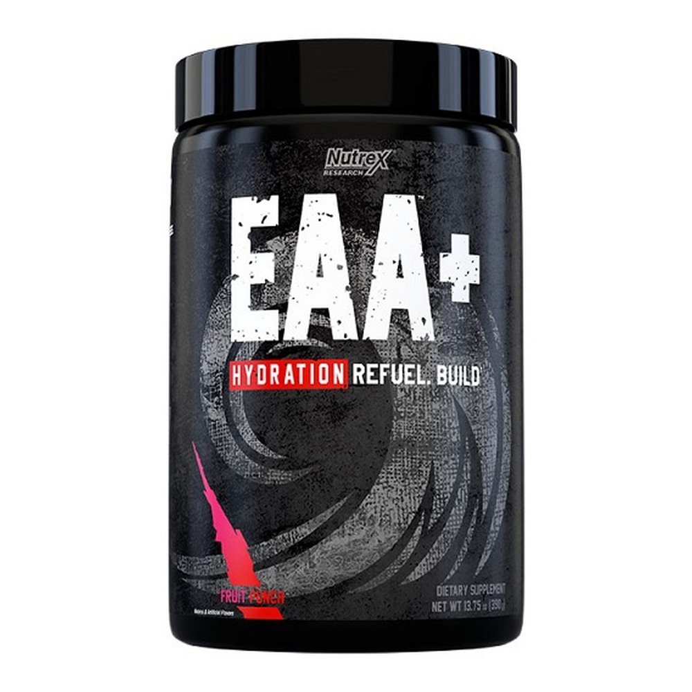 Nutrex EAA + Hydration w Proszku z Elektrolitami na Regenerację i Nawodnienie Mięśni Poncz Owocowy 390g