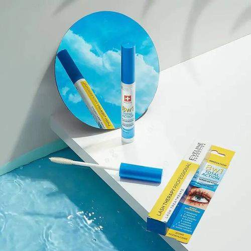 Eveline Lash Therapy Regenerująca Odżywka Serum do Rzęs 8w1 Wspomaga Wzrost Rzęs 10ml