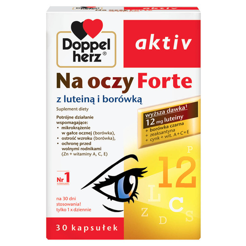 DoppelHerz Aktiv Eye Formula Forte Lutein + Bilberry 30 Capsules