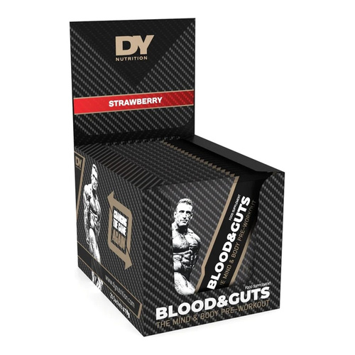 Dorian Yates Blood and Guts Pre-Workout Sachets Strawberry 20 x 19g