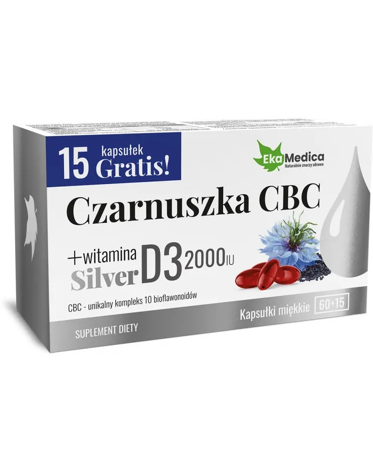 EkaMedica Black Cumin CBC Silver 75 Capsules Best Before 31.10.26